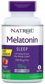 Natrol Fast-Dissolve 10 mg Melatonin Tablets