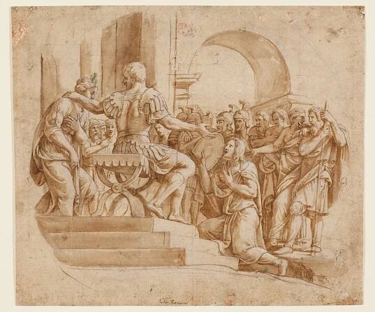 Die Enthaltsamkeit des Scipio, Giulio Romano