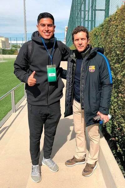 Jesús Gomez Impact SC & Guillermo Amor FCB