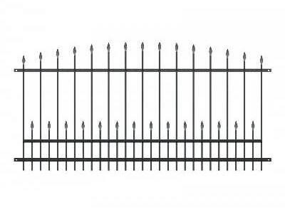 Kovové plotové pole PLP31 š. 2500 x v. 1200 mm