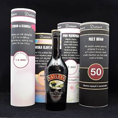 Baileys – dárkové balení alkoholu s potiskem na přání