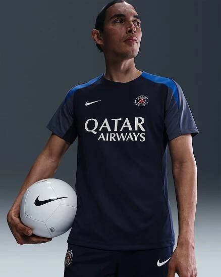 Pánské fotbalové tričko Nike Dri-FIT Paris Saint-Germain Strike s krátkým rukávem