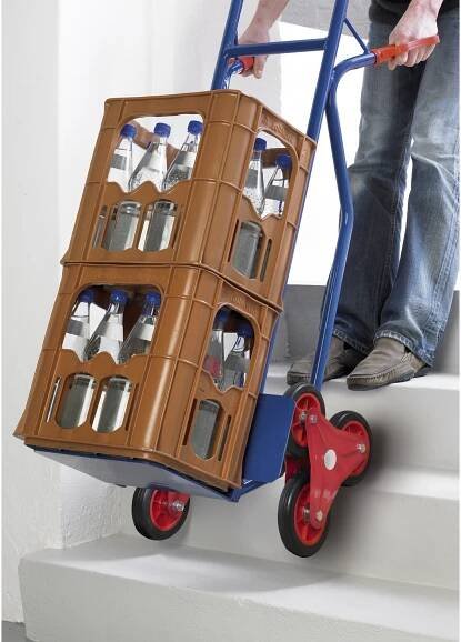 Pro-Bau-Tec Rudl na schody ocelová konstrukce nosnost 150 kg, 118,5 x 54 x 56 cm