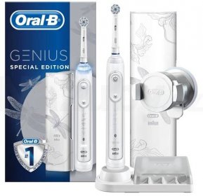 Oral-B Genius 10000N Special Edition Lotus White - Elektrický zubní kartáček, bílý