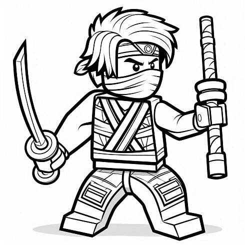 Omalovánka Ninjago strana 27