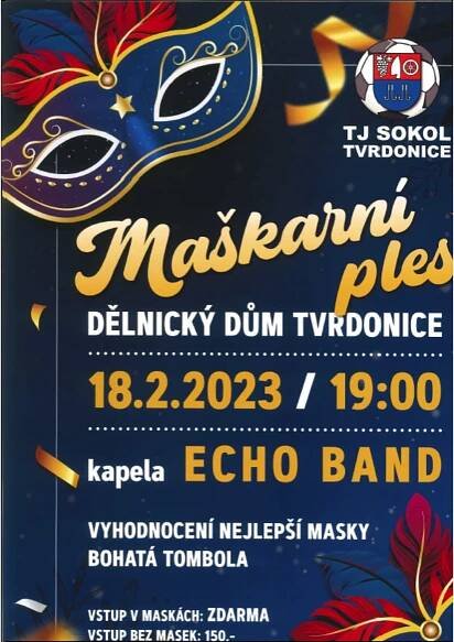 Maškarní ples ve Tvrdonicích