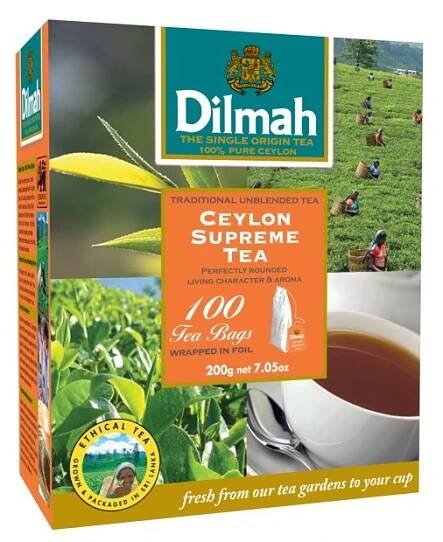 Dilmah Ceylon supreme 100x2g