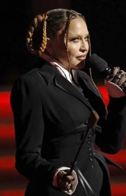 Madonna said her face was distorted by a long lens camera. (Photo by Kevin Winter/Getty Images for The Recording Academy )