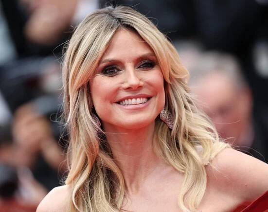 Heidi Klum's red manicure