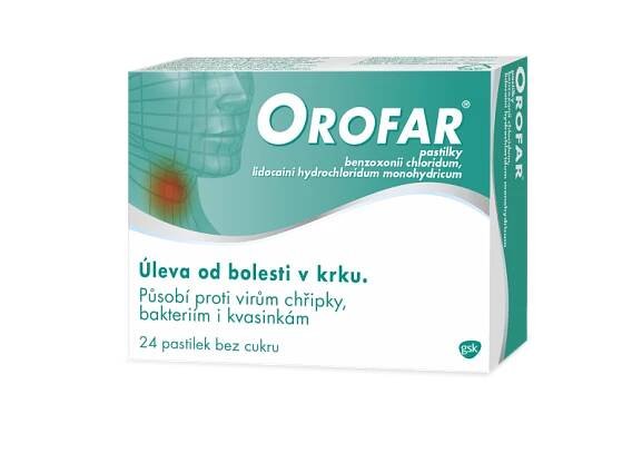 OROFAR 24 pastilek bez cukru