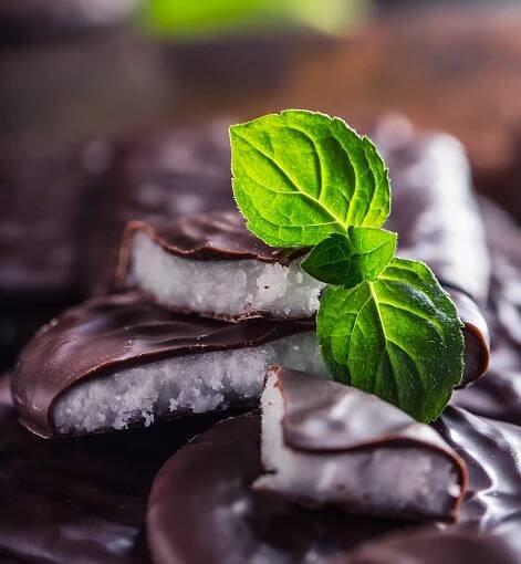 chocolate and mint