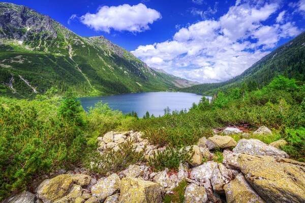Oko Mořského jezera v Tatrách — Stock obrázek