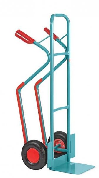 Rudl Ameise®, ocel, s ližinami, nosnost 250 kg, ložná plocha ŠxH 320 x 250 mm, vzduchem plněné pneumatiky