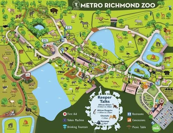 April 2024 Zoo Map