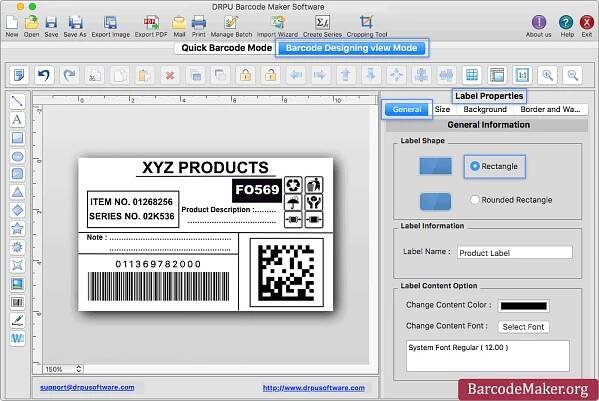 Label Properties
