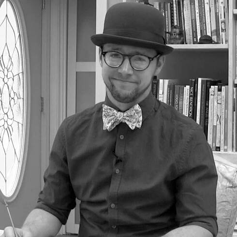 Canadian calligrapher specializing in pointed pen calligraphing and engraving