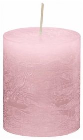 Svíčka válec světle růžová rustikální 98/100 | Gala Kerzen | Dekorační svíčky | Dometa | kvalitní domácí potřeby