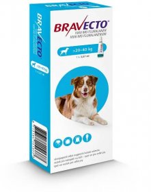 Bravecto L Dog 1000 mg roztok pro nakapání na kůži - spot-on pro velké psy (>20 - 40 kg) - Cymedica.com