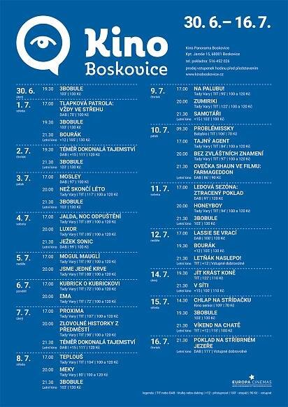 Archiv filmového programu | Kultura Boskovice