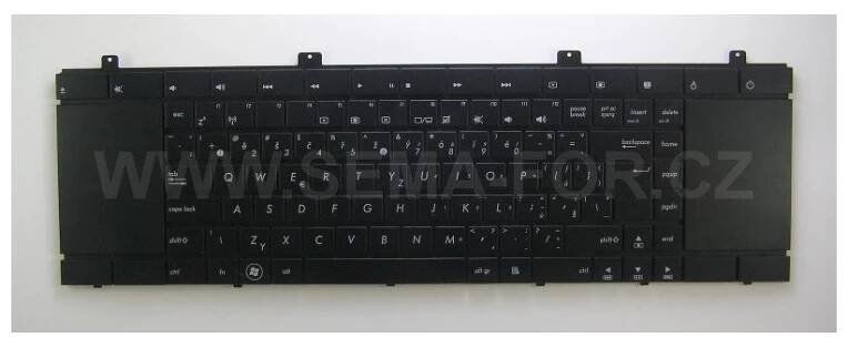 česká klávesnice Asus NX90 černá CZ