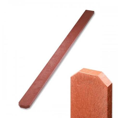 Transform Plastová plotovka s tříhrannou hlavou C 78 x 21 x 1000 mm cihlová
