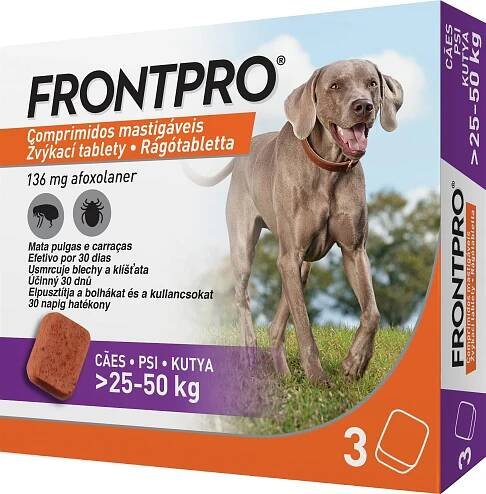 Frontpro 136 mg 25-50 kg 3 žvýkací tablety
