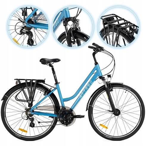 Dámské Trekingové kolo ATTABO 19" Shimano Altus Dynamo Nexus Suntour