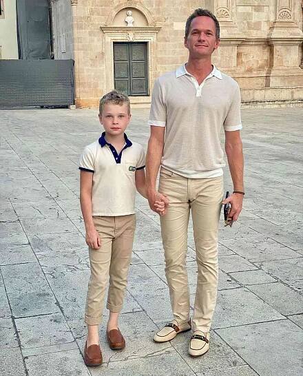 Neil Patrick Harris Has Matching Moment with Son Gideon, 101⁄2, Plus More Family Vacation Highlights
