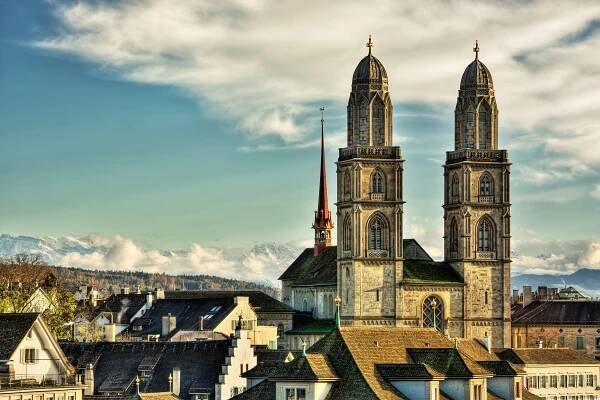 Switzerland, Zurich, View of Great Minster, SilvanBachmann