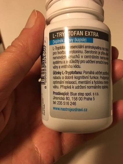 Podrobné informace o potravině L - TRYPTOFAN extra kapsle
