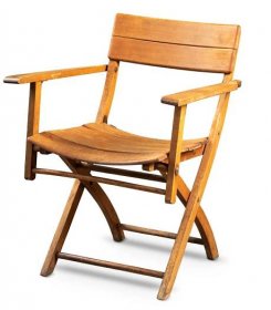 Dřevo  Art Deco Skládací židle, sada 4 kusů Prag-Rudniker –  1920, Made in Austria