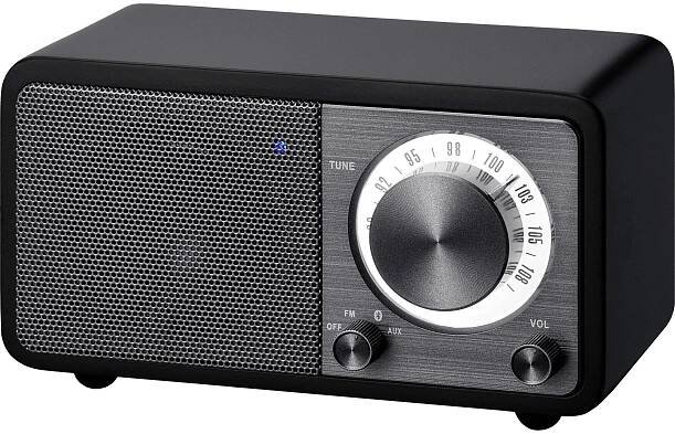 Sangean WR-7 Genuine Mini A500411 stolní rádio, FM, Bluetooth, s akumulátorem, černá