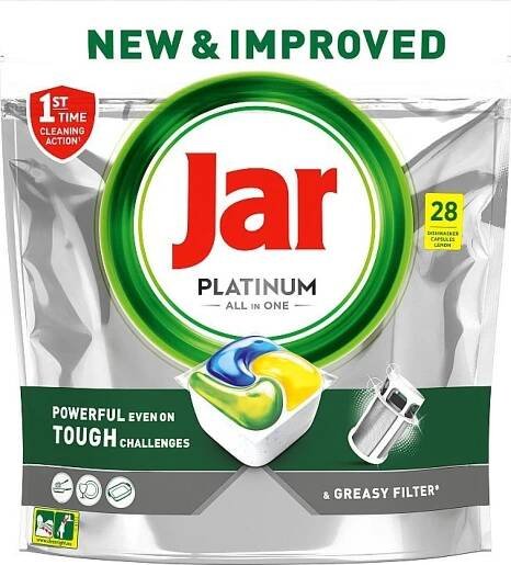 Jar Platinum All In One Lemon kapsle do myčky 28 ks