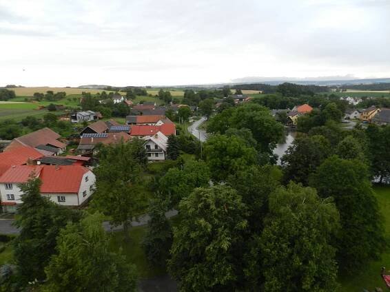 Poděšín střeží dobrovolní hasiči už sto dvacet let. Slavili i navzdory dešti