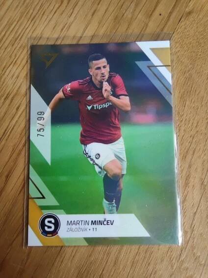 2022/23 Martin MINČEV, GOLD limit x/99, AC SPARTA PRAHA, SportZOO - Sportovní sbírky
