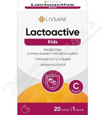 LIVSANE Lactoactive Kids PROBIOTIKA tbl.20