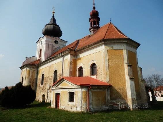 Kostel svatého Vavřince, jihovýchodní pohled