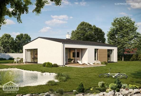 Projekt na bungalov, projekt bungalov, projekty bungalov, bungalov 2075 