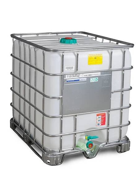IBC kontejner IBC kontejner, Ex provedení, ocelové ližiny, 1000 litrů, plnící otvor DN 150, vypouštěcí otvor DN 50