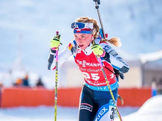 Jessica Jislová si ve sprintu v Le Grand-Bornand 15. místem vyrovnala maximum - Biatlon
