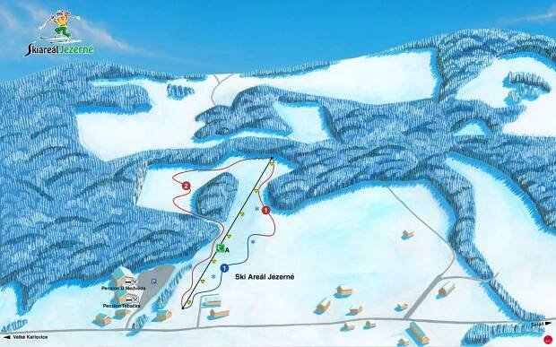 Ski areál Jezerné - Ski areál