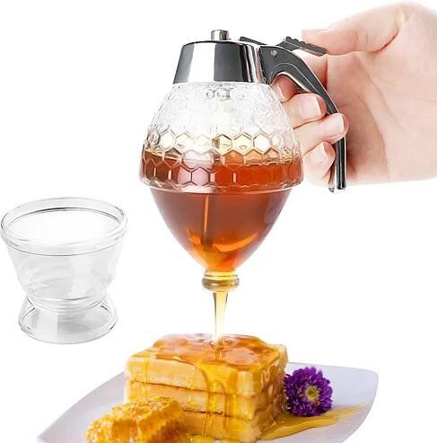 Dávkovač Medu, 200ml Akrylový Sirupový Dávkovač Se Obrázek produktu 
