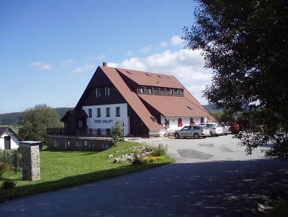 Pension České chalupy, Nové Hutě, Šumava, fotografie penzionu. Odkaz vede na větší kopii obrázku.