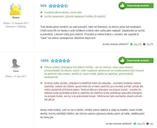 Recenze a zkušenosti s plynovou deskou Siemens EP 6A6HB20