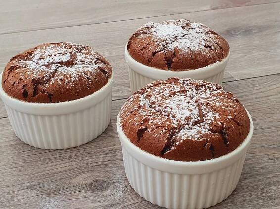 One of the Easiest & Most Impressive Flourless Chocolate Soufflé