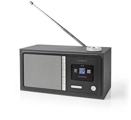 Internetové rádio, FM, Bluetooth®, Wi-Fi, Internet, 18W, budík, barva černá | Avelektronik
