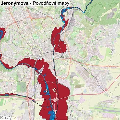 Jeronýmova - mapy | Kurzy.cz