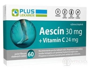 PLUS LÉKÁRNA Aescin 30 mg + Vitamin C 24 mg tbl flm 60 ks