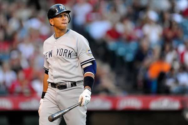 Alex Rodriguez during a New York Yankees game in 2009.