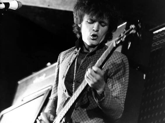 UNITED KINGDOM - AUGUST 13:  WINDSOR FESTIVAL  Photo of Jack BRUCE and CREAM, Jack Bruce perfoming on stage at the Windsor Blues Festival  (Photo by David Redfern/Redferns)